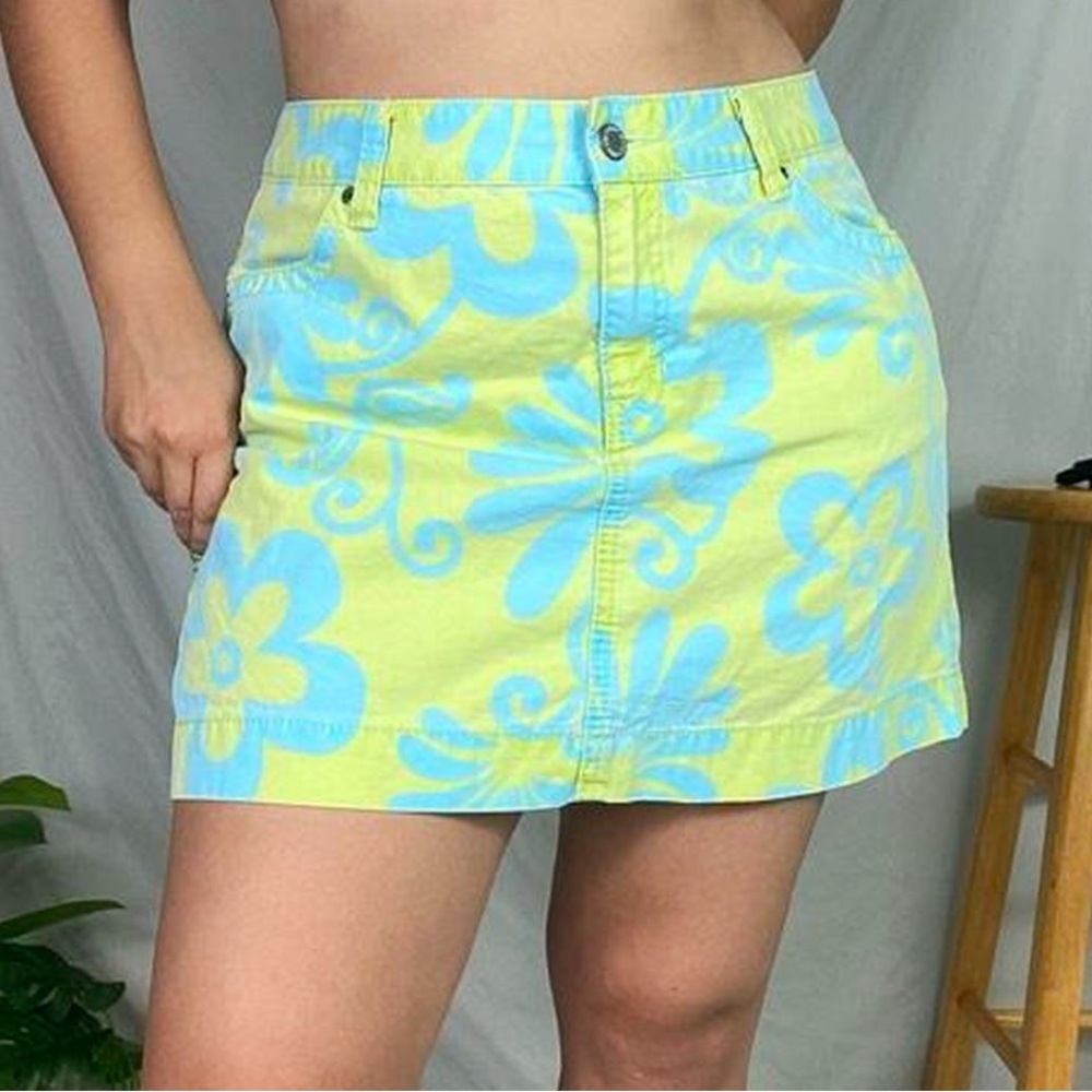 Vintage Gap Coconut Girl Hibiscus Mini Skirt, Sizes 1, 2, 4, & 16 available